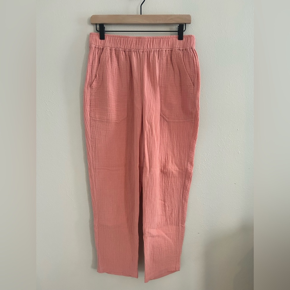 Marine Layer, Linen Tapered Pant in Rosette